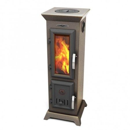 Печь отопления Термофор Статика Тетра Мини, черная бронза