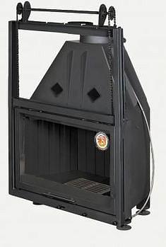 Каминная топка Альфа 800КВ с контргрузом