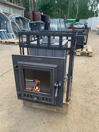 Банная печь Гефест ЗК 18 (М) в сетке