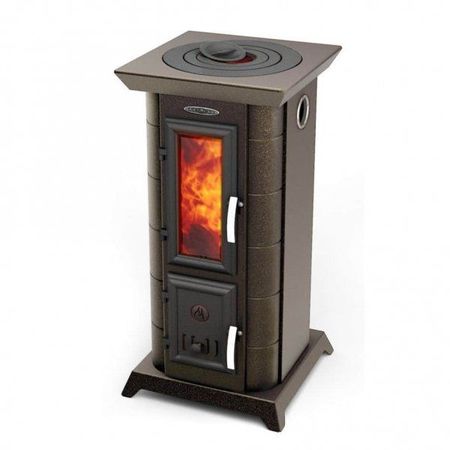 Печь отопления Термофор Статика Тетра черная бронза