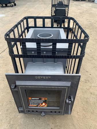 Банная печь Гефест ЗК 18 (М) в сетке