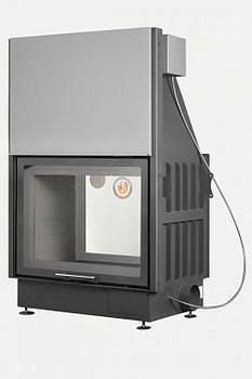 Каминная топка Вега 800Т туннельная черный шамот