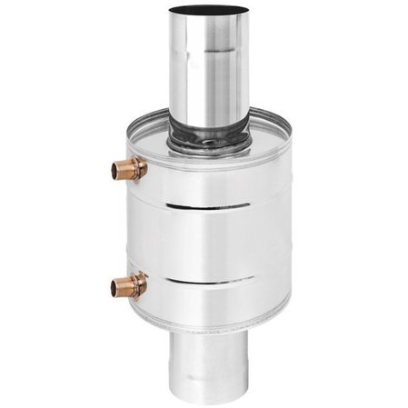 Банная печь Теплообменник 12л на трубе д.115 штамп. (AISI 439)