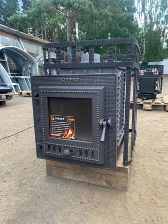 Банная печь Гефест ЗК 18 (М) в сетке