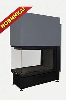Каминная топка Дельта 900B три стекла черный шамот