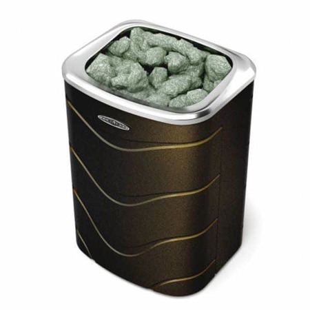 Электрическая печь для бани Термофор Примавольта 9 кВт черная бронза  (электрокаменка)