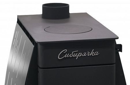 Печь отопления Воздухогрейная печь Сибирячка-9 с кожухом из нержавеющей стали